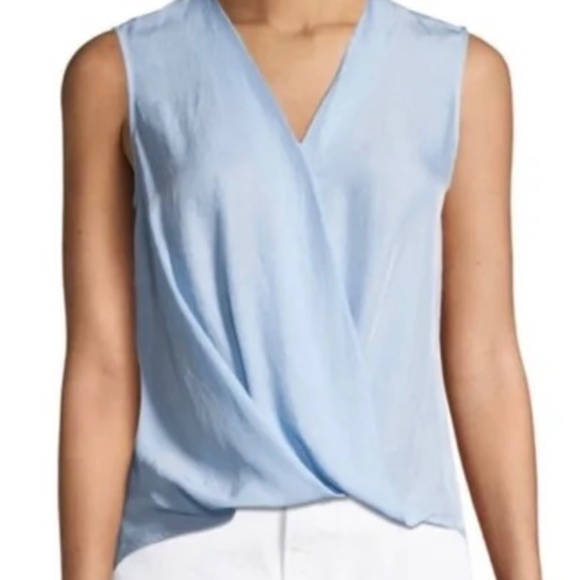 Rag & Bone Sky Blue Victor Silk Blouse NWT - Picture 1 of 7